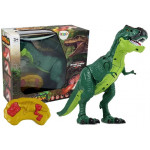 Dinosaurus RC s parou a zvukovými efektami - zelený